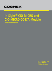 Cognex In-Sight CIO-MICRO Installationshandbuch