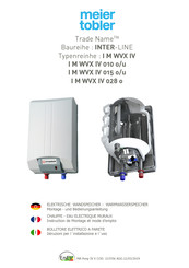 STYLEBOILER INTER-LINE I M WVX IV 015 o/u Montage- Und Bedienungsanleitung
