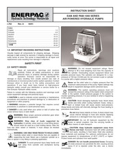 Enerpac PAM-1000 series Bedienungsanleitung