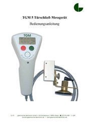glasmacher electronic TGM 5 Bedienungsanleitung