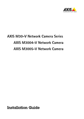 Axis M3004-V Installationsanleitung