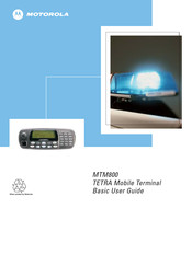 Motorola MTM800 TETRA Bedienungsanleitung