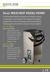 Sauer MAXI-HEAT X5230 Bedienungsanleitung