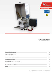 Bühler Technologies GAS 222.21 Ex1 Kurzanleitung