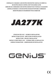Genius JA277K Gebrauchsanleitung - Anweisungen Zur Installation