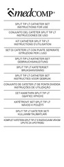 MedComp Split-Tip-LT-Katheter Gebrauchsanleitung