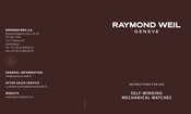 Raymond Weil ZGU 715 Gebrauchsanweisung