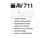 NAD AV 711 Bedienungsanleitung