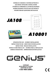 Genius JA108 Gebrauchsanleitung - Anweisungen Zur Installation