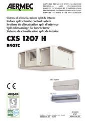 AERMEC CXS 1207 H Technische Installationsanleitung