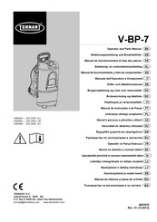 Tennant V-BP-7 Bedienungsanleitung Und Ersatzteilliste