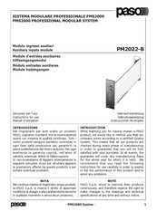 Paso PM2022-B Gebrauchsanleitung