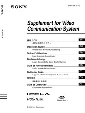 Sony IPELA PCS-TL50 Bedienanleitung