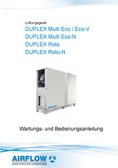Airflow DUPLEX Roto-N Wartungs- Und Bedienungsanleitung
