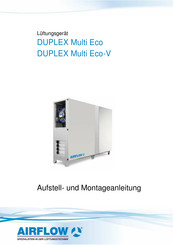Airflow DUPLEX Multi Eco-V Aufstell- Und Montageanleitung