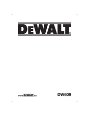 DeWalt dw609 Bedienungsanleitung