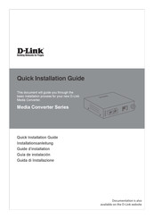D-Link Media Converter Serie Installationsanleitung