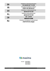 Maxima MAX-POE-1 Installation- & Gebrauchsanleitung