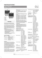 OJ Electronics PTH-3502-DF Handbuch