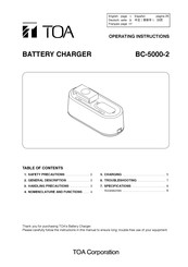 Toa BC-5000-2 Bedienungsanleitung