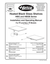 Hatco HBGB Serie Installations- Und Bedienungshandbuch