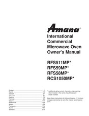 Amana RCS1050MP Serie Handbuch