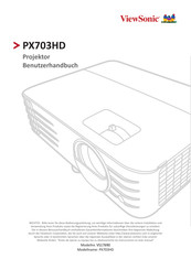 ViewSonic PX703HD Benutzerhandbuch