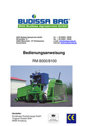 BUDISSA BAG RM 8100 Bedienungsanweisung