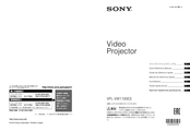 Sony VPL-VW1100ES Kurzreferenz