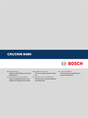 Bosch CRIN 848H Einbauanleitung