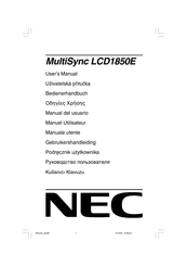 NEC MultiSync LCD1850E Bedienerhandbuch