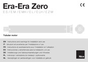 Nice Era Zero E Z M Installierungs-Und Gebrauchsanleitungen Und Hinweise