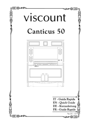 Viscount Canticus 50 Kurzanleitung