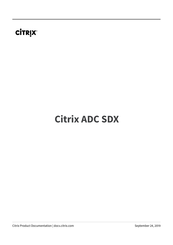 Citrix ADC SDX Bedienungsanleitung