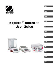 OHAUS Explorer EX124 Anleitung