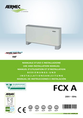 AERMEC FCX 84 A Bedienungs- Und Installationsanleitung