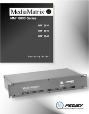 Peavey MediaMatrix MM 8800-Serie Bedienungsanleitung
