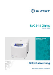 Christ RVC 2-33 CDplus Betriebsanleitung