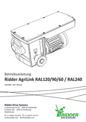 Ridder AgriLink RAL120 Betriebsanleitung