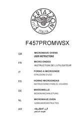 Bertazzoni F457PROMWSX Bedienungsanleitung