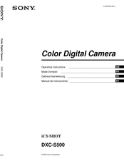 Sony iCY-SHOT DXC-S500 Gebrauchsanweisung