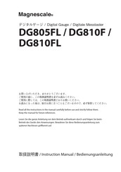 Magnescale DG805FL Anleitung