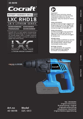 Cocraft LXC RHD18 Original Bedienungsanleitung
