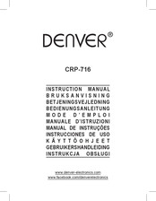 Denver CRP-716 Bedienungsanleitung