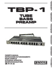 Fender TBP-1 Bedienungsanleitung