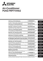 Mitsubishi Electric PU-FRP71VHA2 Installationshandbuch