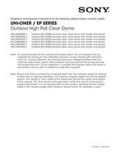 Sony UNI-ONER580C7 Installations- Und Bedienungsanleitung