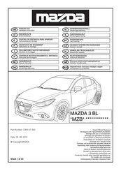Mazda C855-V7-300 Einbauanleitung