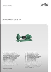 Wilo Wilo-Atmos GIGA-N Einbau- Und Betriebsanleitung
