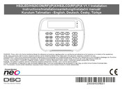 DSC HS2LCDRX Installationsanleitung